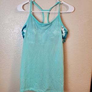 Fabletics Norwalk Built in Green Workout Tank Top